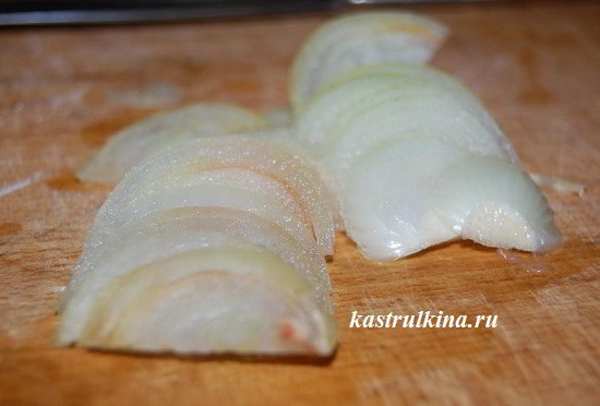 лук резанный