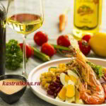 вино и морепродукты